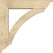 Ekena Millwork Thorton Traditional Rough Sawn Bracket w/ Offset Brace, Douglas Fir, 8"W x 38"D x 38"H BKT0806X38X38THR01RDF - alternate 2